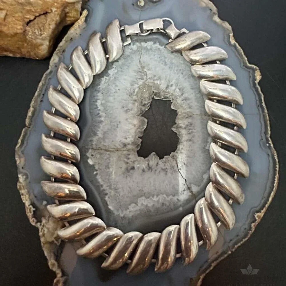 Vintage Sterling Silver Leaf Style 15